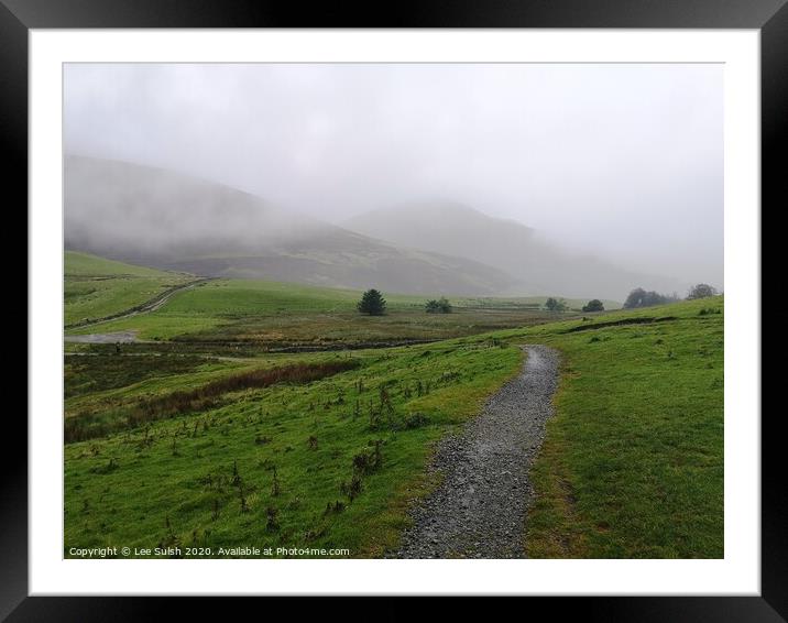 Latrigg Fell in the Lake District Framed Mounted Print by Lee Sulsh