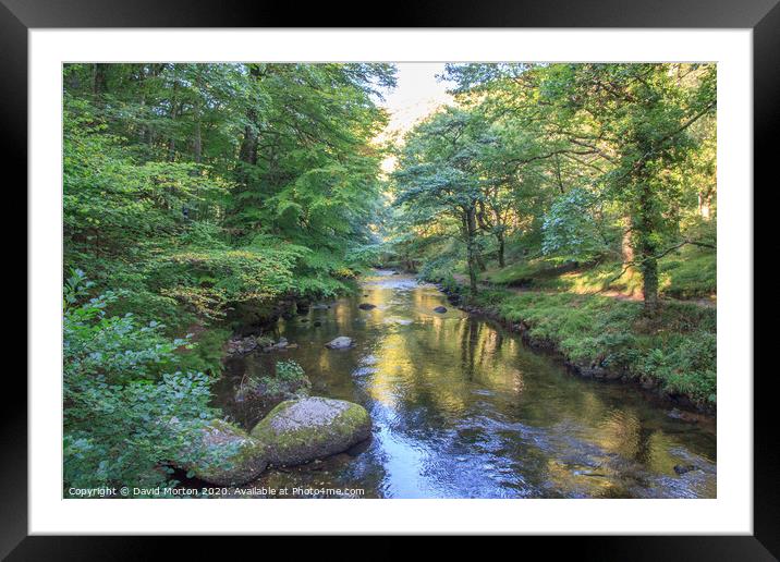 East Lyn River Framed Mounted Print by David Morton