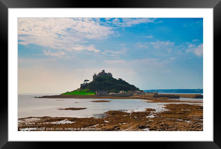 Saint Michaels Mount Cornwall Framed Mounted Print by Kevin Smith