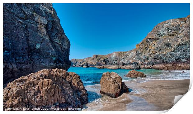 Kynance Cove Cornwall Print by Kevin Smith