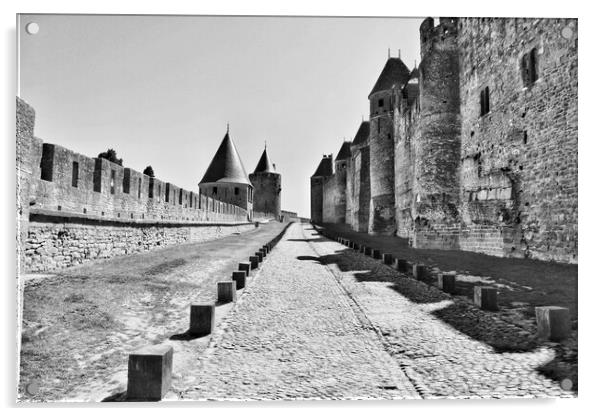 Cité de Carcassonne Walls Acrylic by Jeremy Hayden