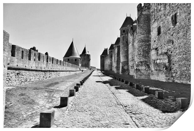 Cité de Carcassonne Walls Print by Jeremy Hayden