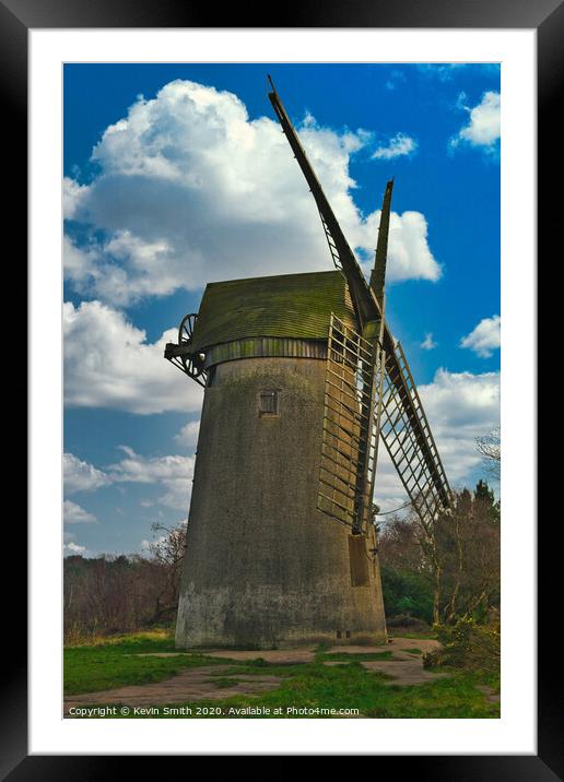 Bidston Hill Windmill Framed Mounted Print by Kevin Smith