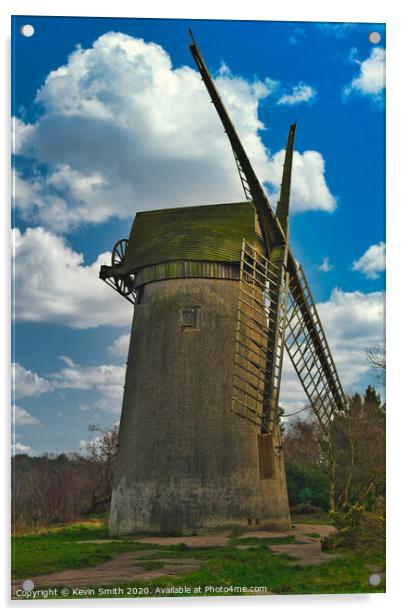 Bidston Hill Windmill Acrylic by Kevin Smith