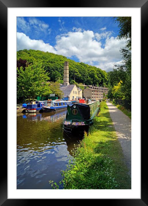 Rochdale Canal at Hebden Bridge Framed Mounted Print by Darren Galpin