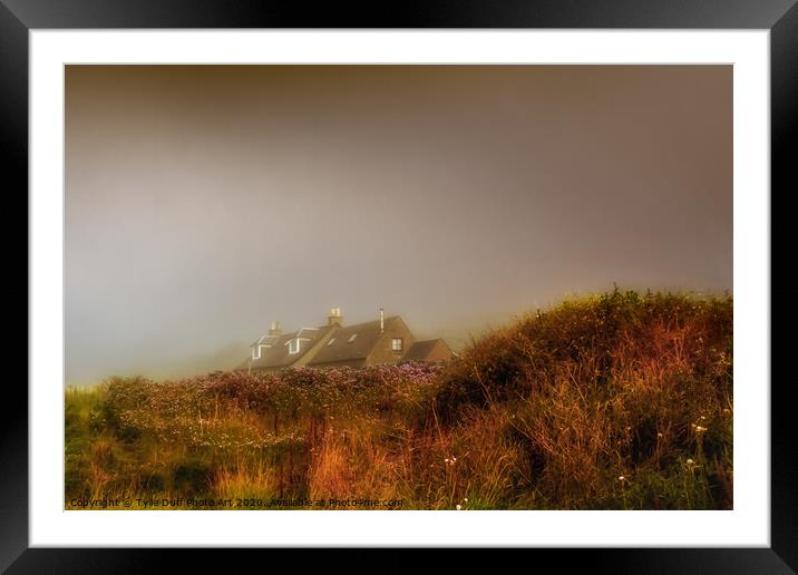 Cottage In The Mist At Portencross Framed Mounted Print by Tylie Duff Photo Art
