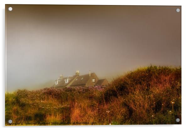 Cottage In The Mist At Portencross Acrylic by Tylie Duff Photo Art
