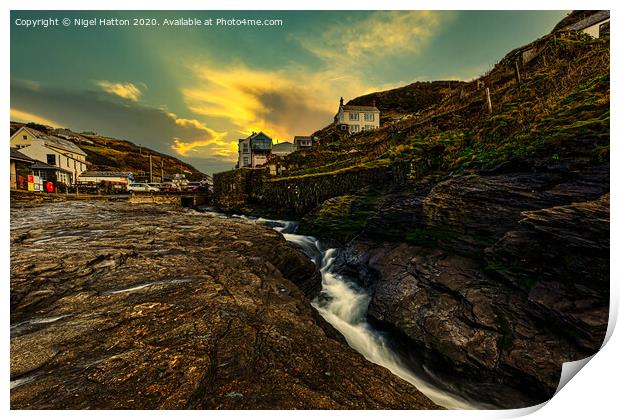 Sunrise at Trebarwith  Print by Nigel Hatton