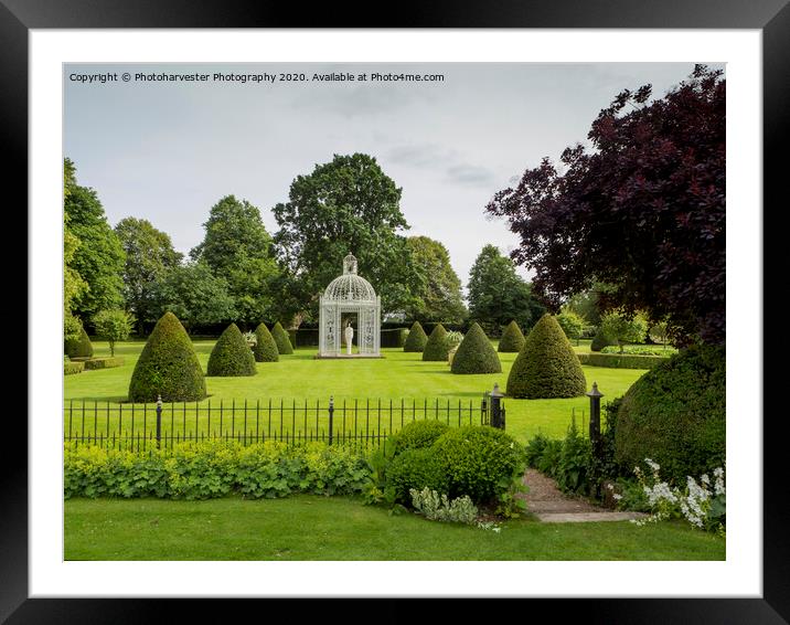 Chenies Manor gardens Parterre, Buckinghamshire. Framed Mounted Print by Elizabeth Debenham