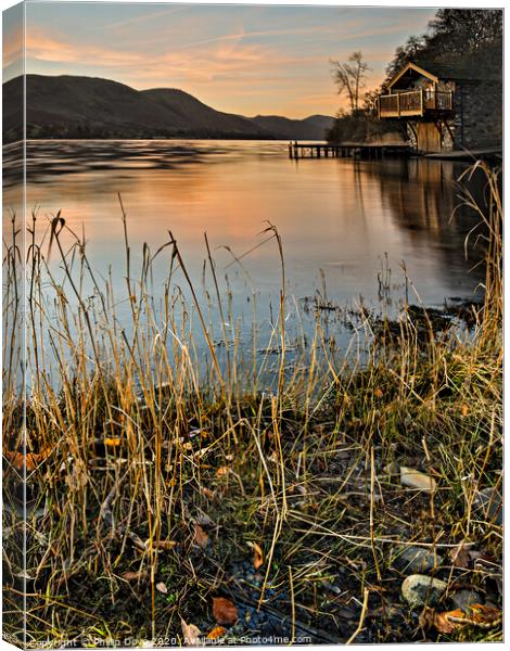 A Crisp Morning at the Boathouse Canvas Print by Phillip Dove LRPS