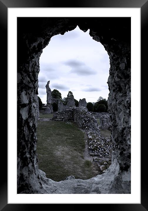 A Different Time. Thetford Priory Framed Mounted Print by Darren Burroughs