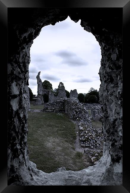 A Different Time. Thetford Priory Framed Print by Darren Burroughs
