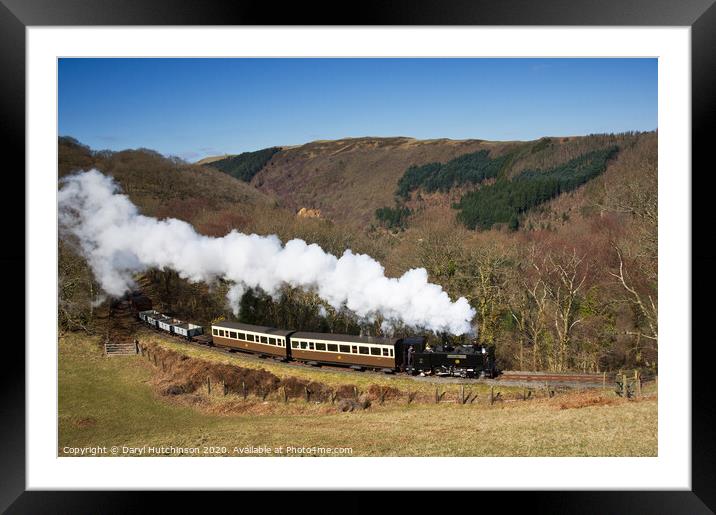 Into the hills Framed Mounted Print by Daryl Peter Hutchinson