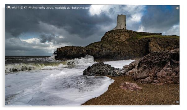 Tŵr Mawr Lighthouse, Llanddwyn Island, Anglesey Acrylic by K7 Photography