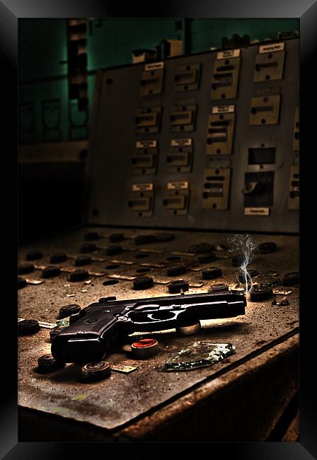 Gun control Framed Print by Nathan Wright