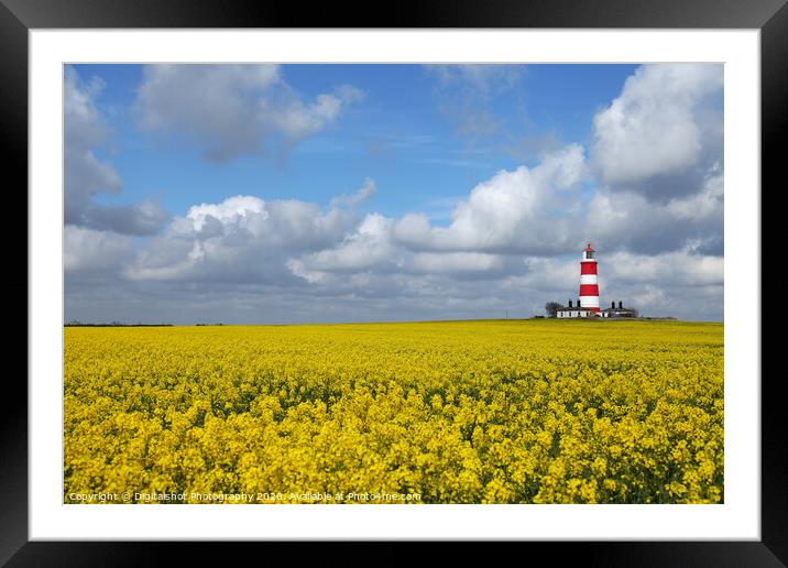 Bright Beacon in Norfolk Fields Framed Mounted Print by Digitalshot Photography