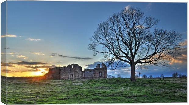 Sunset at the Old Abbey  Canvas Print by Jon Fixter