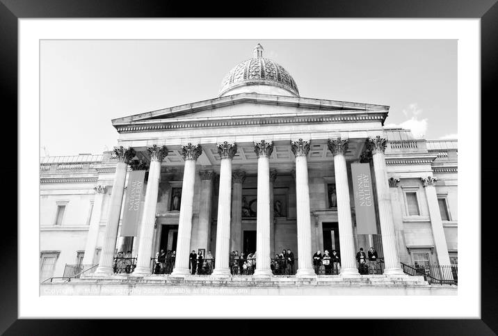 The National Gallery, London Framed Mounted Print by M. J. Photography