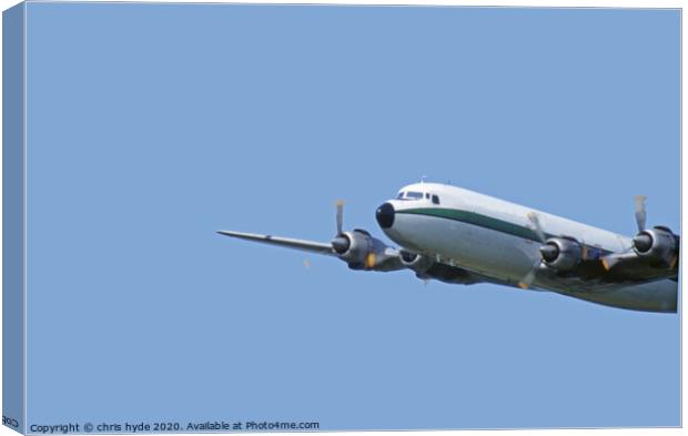 Air Atlantique DC6 Canvas Print by chris hyde