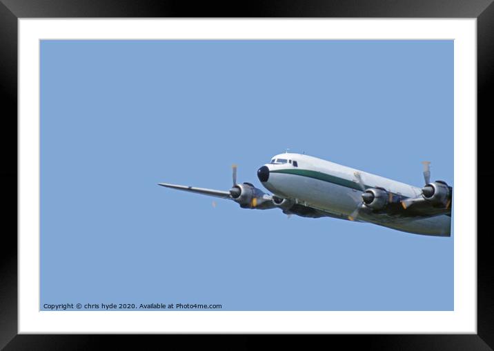 Air Atlantique DC6 Framed Mounted Print by chris hyde