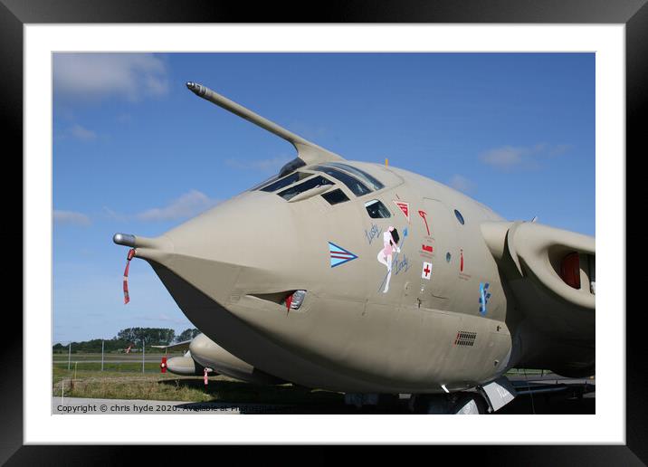 Handley Page Victor V B Framed Mounted Print by chris hyde