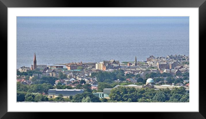 A view of Troon Ayrshire Framed Mounted Print by Allan Durward Photography