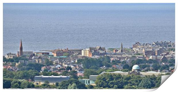 A view of Troon Ayrshire Print by Allan Durward Photography