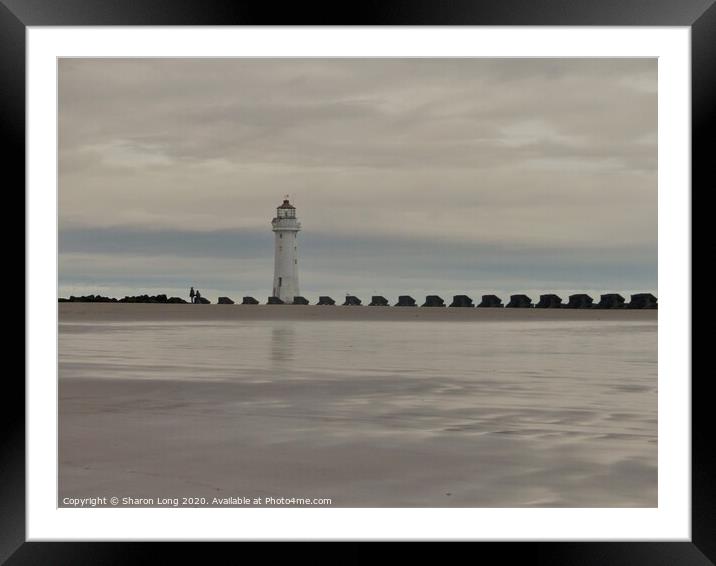 The Lighthouse Framed Mounted Print by Photography by Sharon Long 
