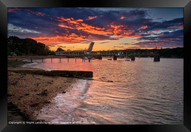 Wootton Creek At Fishbourne Framed Print by Wight Landscapes