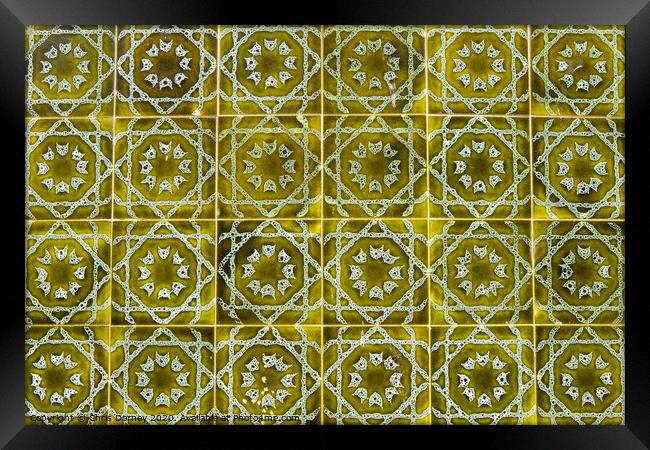 Beautiful Portuguese Tiles Framed Print by Chris Dorney