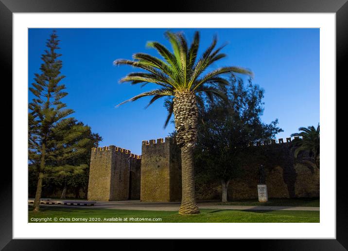 Sao Goncalo Gate in Lagos Portugal Framed Mounted Print by Chris Dorney