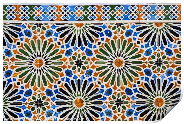Beautiful Portuguese Tiles Print by Chris Dorney