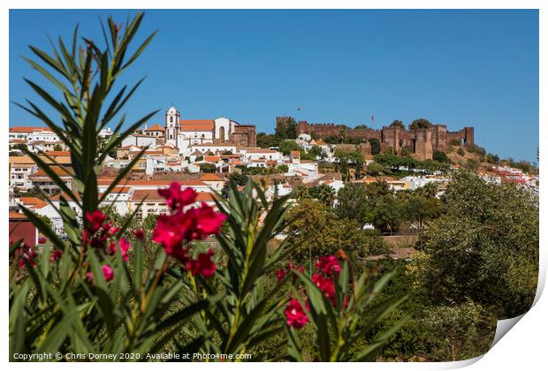Silves in Portugal Print by Chris Dorney