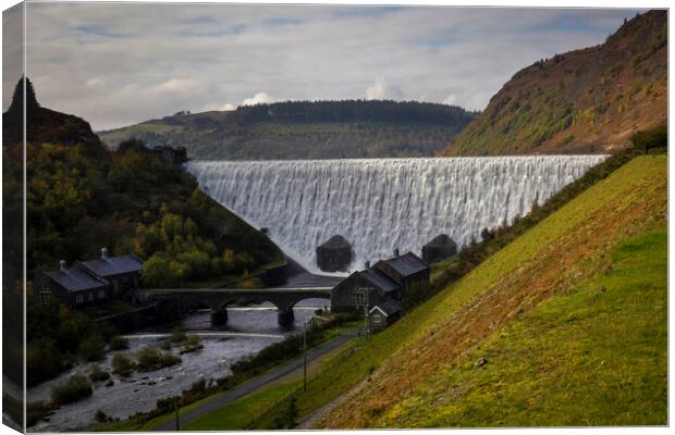 The Caban Goch reservoir Canvas Print by Leighton Collins