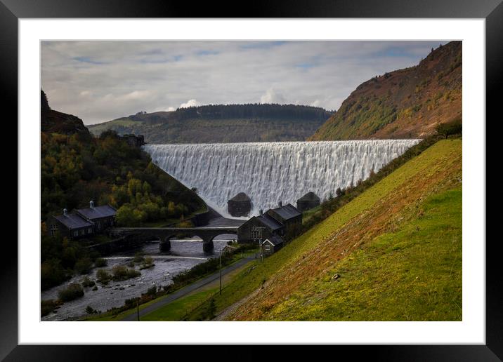 The Caban Goch reservoir Framed Mounted Print by Leighton Collins