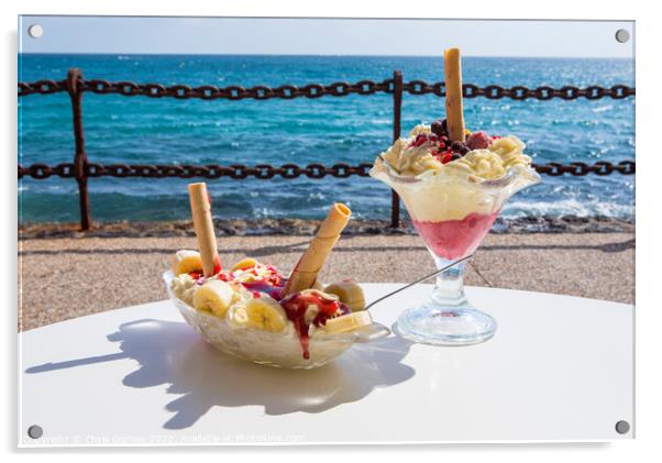Sundae Desserts in the Sunshine Acrylic by Chris Dorney