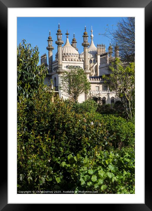 Royal Pavilion in Brighton Framed Mounted Print by Chris Dorney