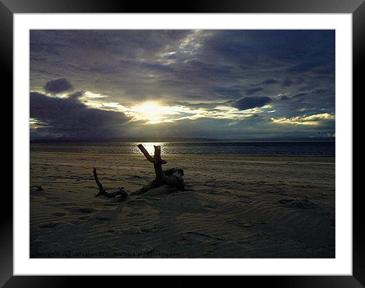 nairn beach Framed Mounted Print by Ann Callaghan