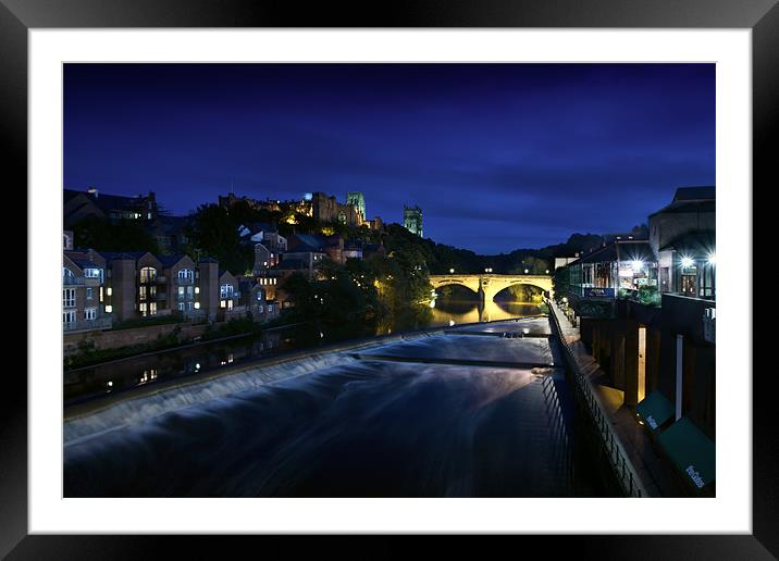 The River Wear - Durham City Framed Mounted Print by David Lewins (LRPS)