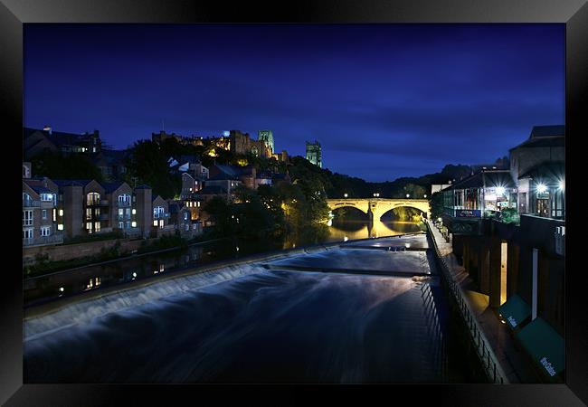 The River Wear - Durham City Framed Print by David Lewins (LRPS)