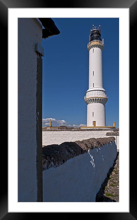 Girdleness Lighthouse, Aberdeen Framed Mounted Print by alan bain