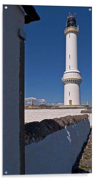 Girdleness Lighthouse, Aberdeen Acrylic by alan bain