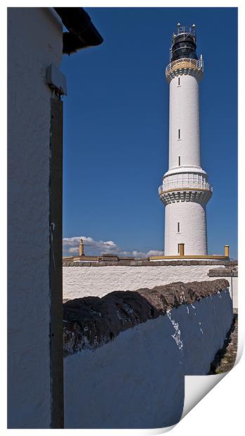 Girdleness Lighthouse, Aberdeen Print by alan bain