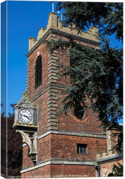St. Peters Church in Colchester Canvas Print by Chris Dorney