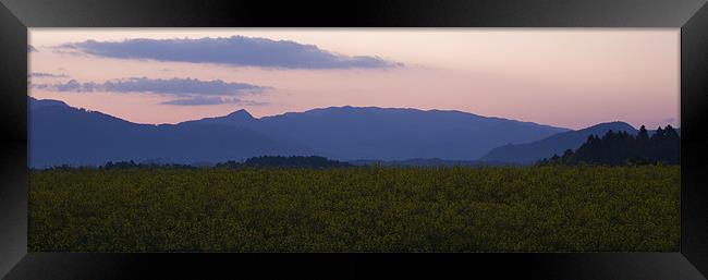 Mountain dawn Framed Print by Ian Middleton