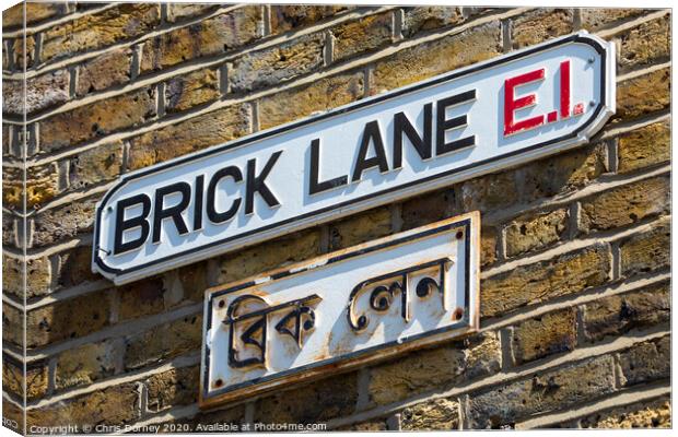 Brick Lane in London Canvas Print by Chris Dorney