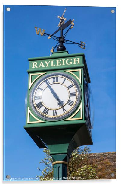 Millennium Clock in Rayleigh Essex Acrylic by Chris Dorney