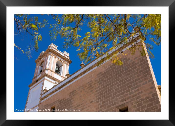 Church of Assumption in Denia Framed Mounted Print by Chris Dorney