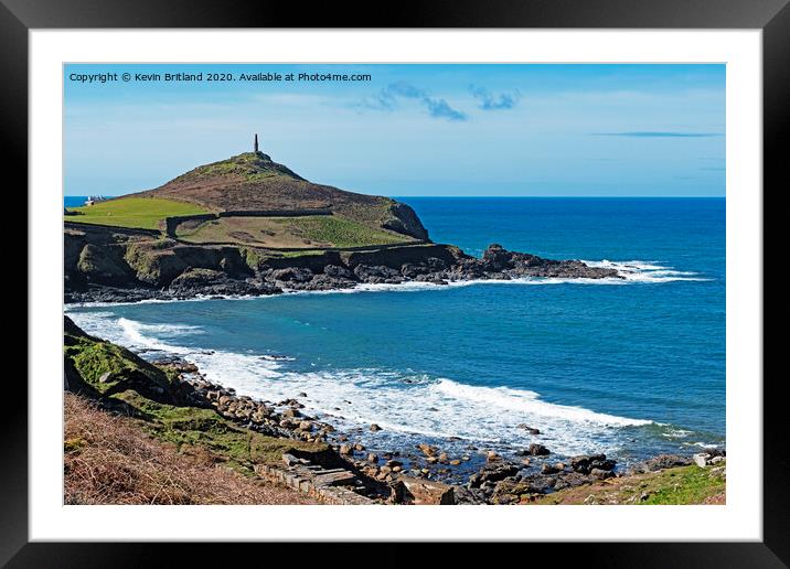 cape cornwall view Framed Mounted Print by Kevin Britland