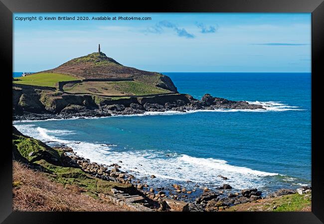cape cornwall view Framed Print by Kevin Britland